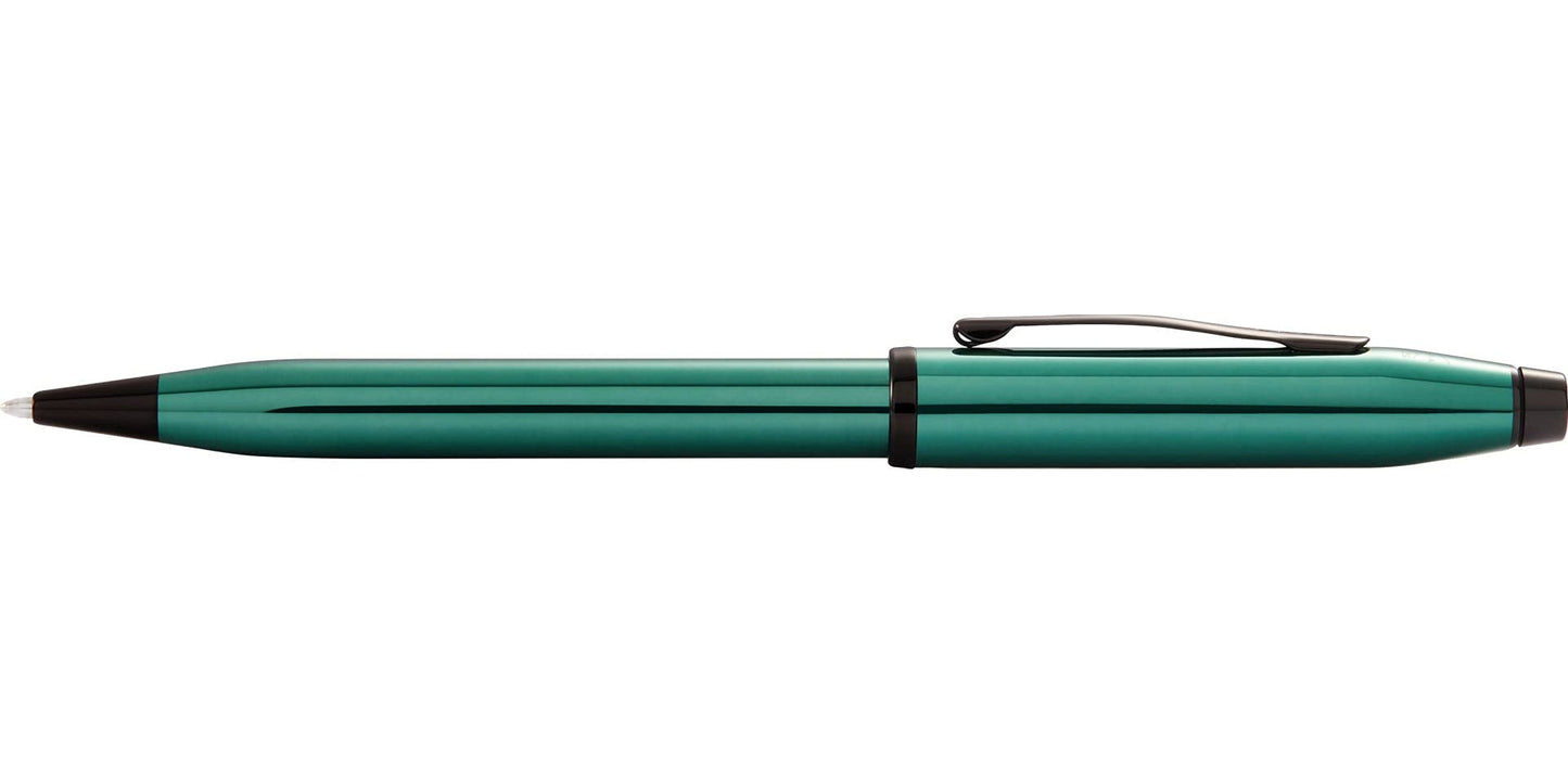 A.T. Cross Cross Century II Highly-polished translucent green lacquer finish Black with PVD appointments Ballpoint Pen