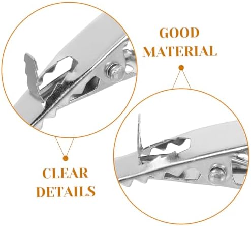 Alipis 100pcs Christmas Flower Decoration Clip Flower Decor Clips Tree Ornament Hangers Metal Ornament Hooks Wreath Hanging Clips Metal Hanging Clips Christmas Decor Clips Iron Silver