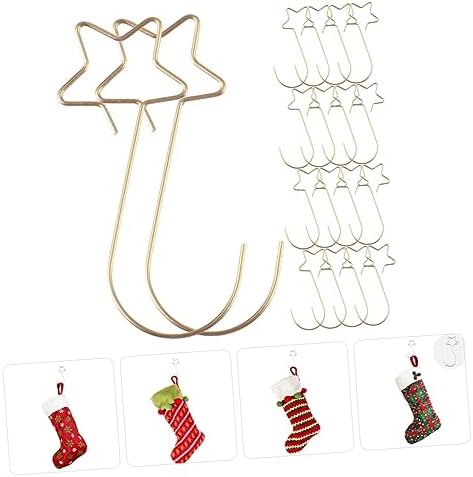 100pcs Flexible Christmas Ornament Hooks Star-Shaped Hangers for Baubles Wreaths and Stockings for Holiday Decoration and Everyday Use