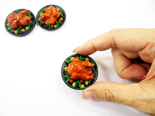 Dollhouse Miniatures Christmas Food Roast Turkey Holiday Thanksgiving 16180