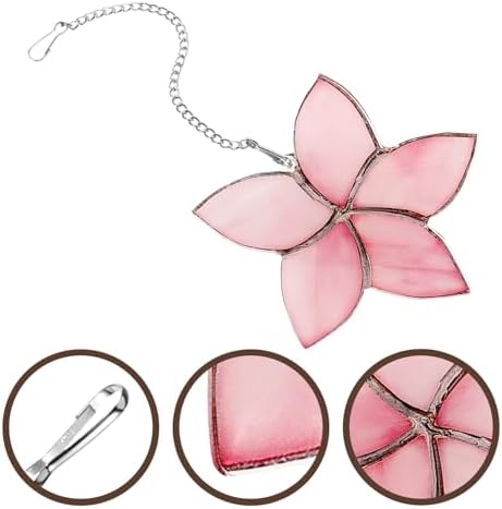 SUPVOX Flower Pendant Acrylic Wall Art Delicate Floral Ornament for Home Decoration and Festive Occasions Easy to Install Acrylic Sign for Living Room and Balconies