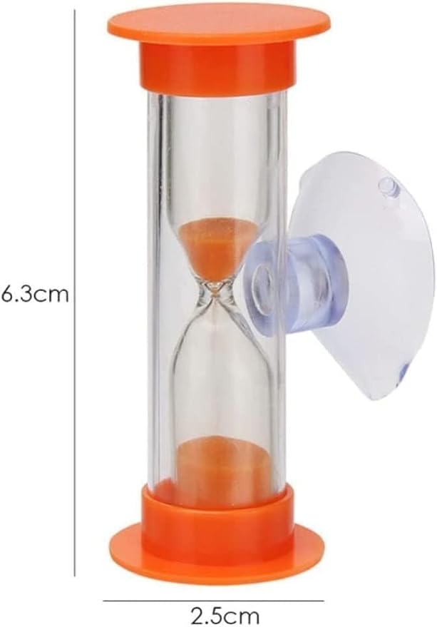 2Pcs Blue Toothbrush Timer for 2mins Sand Clock Timer 2 Minute Sand Timer, Plastic Suction Cup Hourglass Sandglass Desktop Ornament Party Favors Kitchen Utensils and Gadgets