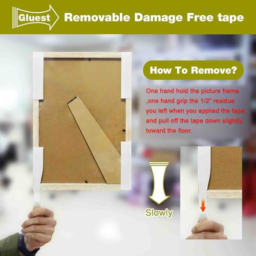 Removable Double Sided Tape for Walls,1IN x 20FT Heavy Duty Mounting Tape, No Damage Wall Tape Damage Free Adhesive Strips Picture Hanging Strips Poster Strips Decor Home Office School Dorm - size: 1in x 20ft