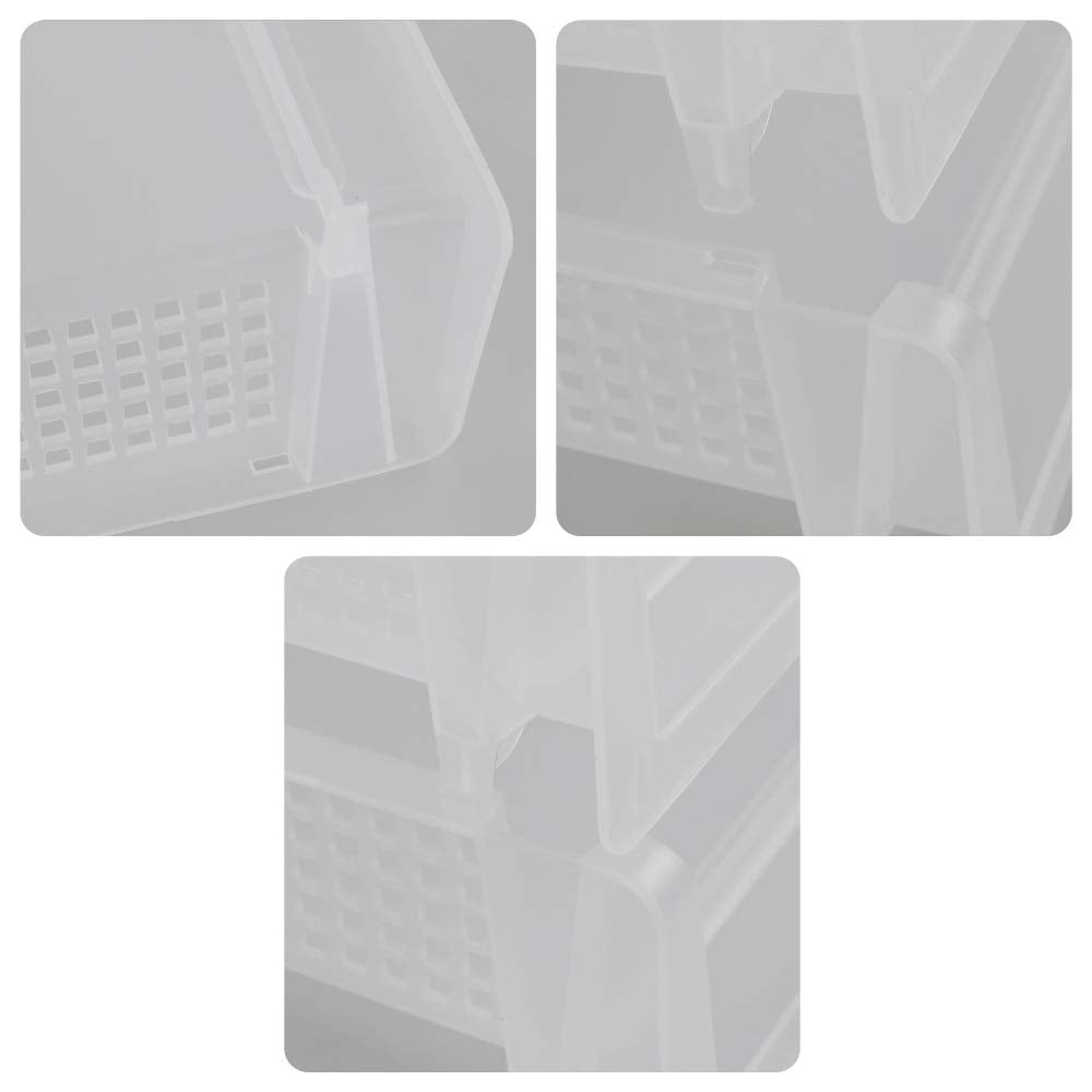 Kiddream 6 Tier Clear Plastic Document Letter Trays, Stackable Paper File Tray