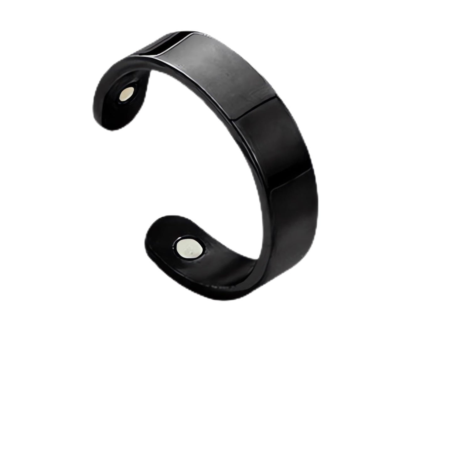 Ceoerty CopperMag Prostate Therapy Ring, Elegant Band in Solid Copper, Sporty Ring for Fingers Thumb, Adjustable Jewelry Gift (Black)