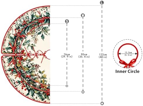 Pine Cones Tree Skirt by Leo Walker Beach Xmas Tree Mat Farmhouse Rustic Party Home Decoration Holiday Indoor Outdoor Ornaments 30/36/48 inch