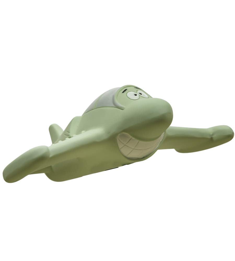 Chewy, The Teeth-32 Airplane Teething Toy 100% Natural Havea Rubber Green