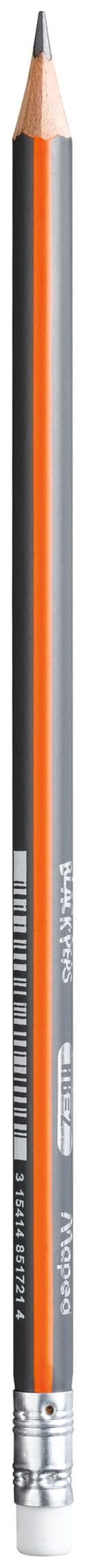MapMaped Black'Peps 2 Graphite Pencil 72-Pack - Ergonomic Triangular Shape for Comfortable Writing - Smooth Performance & Durability - Classroom Essential