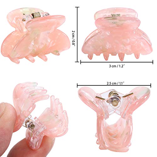 Claw Jaw Clips 12PCS Small for Thin Hair Styling Accessories Classic Clamp for Women Girls (Sequins) - color: Sequins