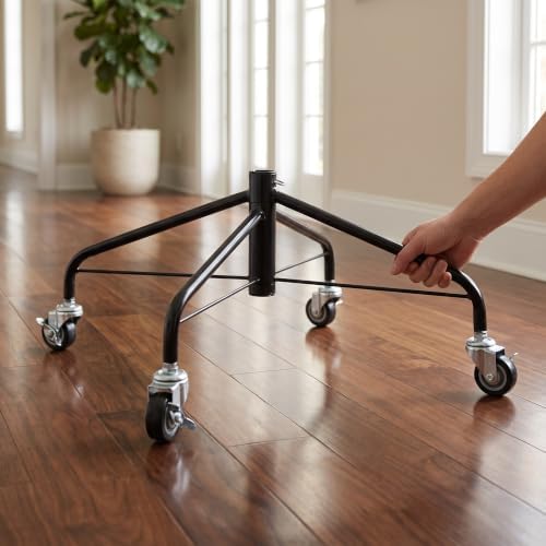 OUNONA Artificial Christmas Tree Stand, Heavy Duty Folding Metal Base