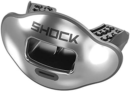 Shock Doctor Lip Guard, Adult and Youth Mouth Guard Football with Strap, Breathable Wide Opening Football Mouthpiece for Youth and Adults OSFA, Shock Doctor Mouth Guards, Max Airflow