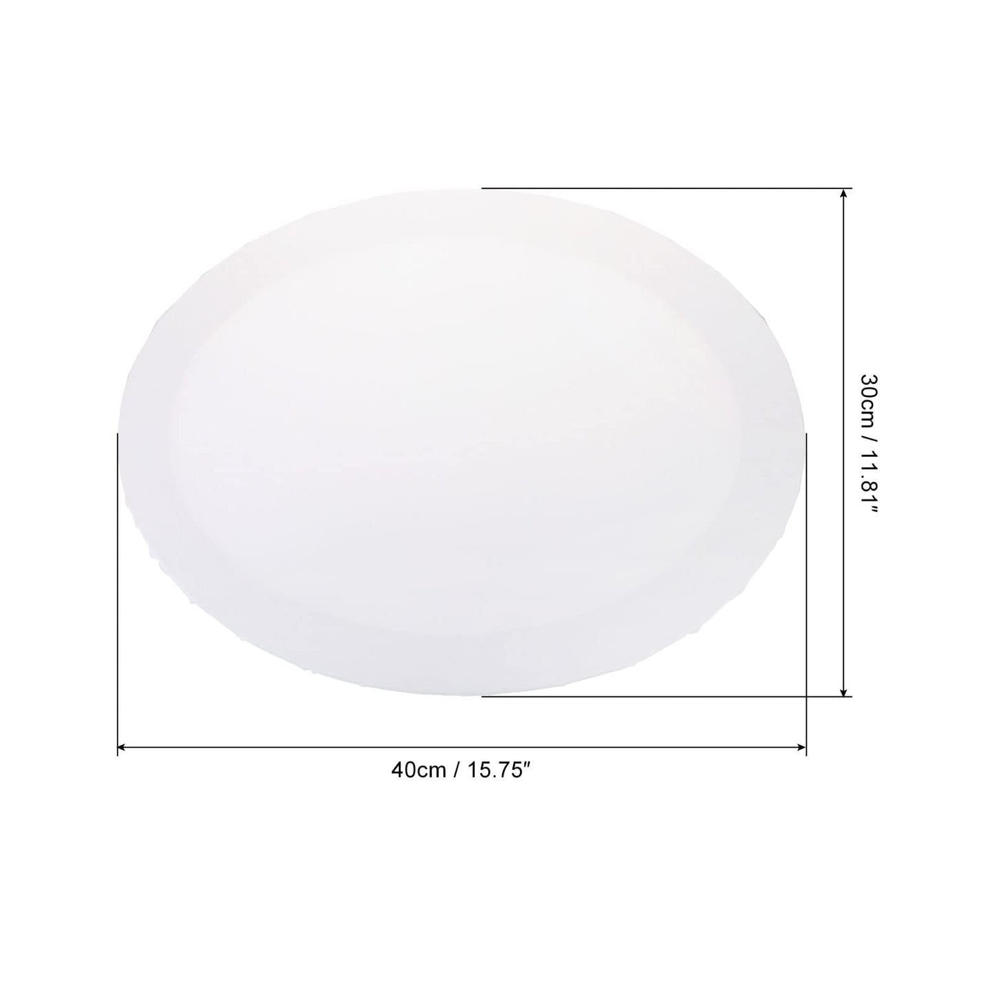 PATIKIL Paint Canvases Panel for Painting, 2 Pack 12x16 Inch Oval Wood Frame Stretched Blank Art Board Panels for Acrylic, Oil, Tempera Painting, White