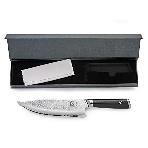 Mercer Culinary M13795 Premium Grade Super Steel, 8-Inch The Hunter Chef's Knife, G10 Handle - style: The Hunter Chef's Knife G10 Handle 8 Inch