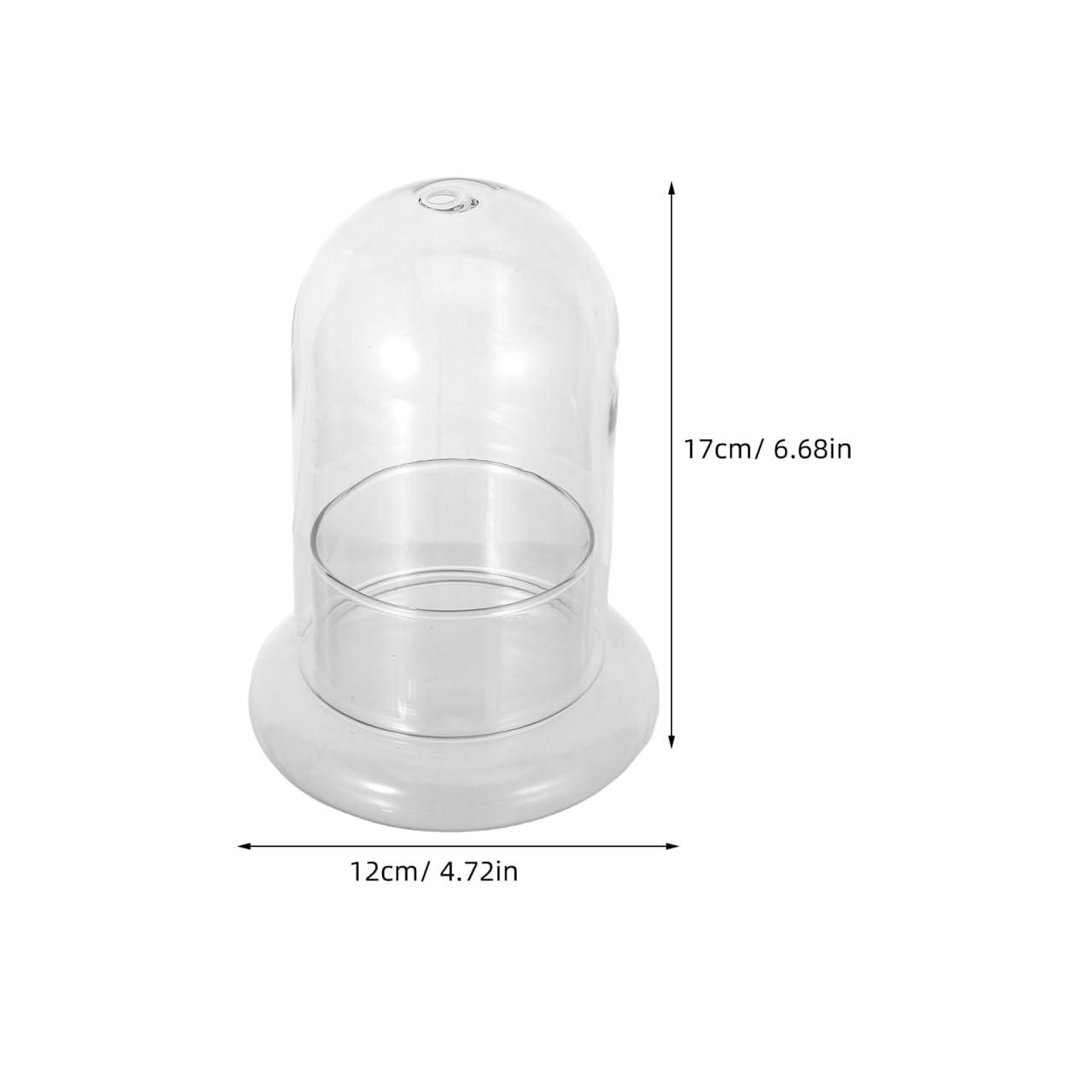 DOITOOL Micro Landscape Ecological Bottle Terrarium Jar 2 Pack High Borosilicate Glass Planter for Home Office Desk Decor 6.69X4.72X4.72In