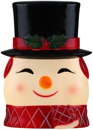 Mr. Christmas 12" Blow Mold Lit Tree Topper - Snowman