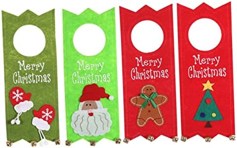 BESTOYARD 1pc Christmas Door Sign Christmas Party Decorations Santa Door Knob Sign Hotel Door Hanger Sign Christmas Doll Ornament Decoration Santa Decor Elder Fireplace Christmas Tree