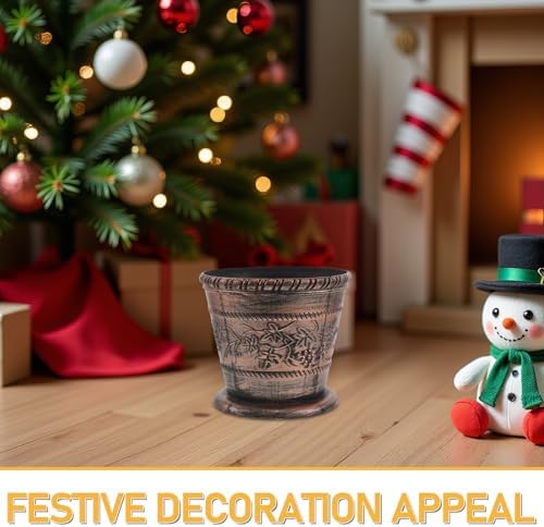 Plastic Christmas Tree Stand Holder Container Base 6.41x6.41x5.89in