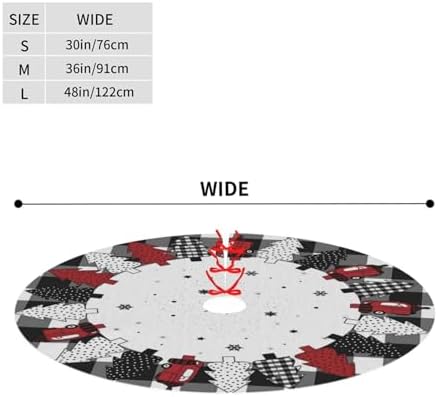 Snow Christmas Tree Skirts 48", Xmas Trees Cloth Mats Trees Skirts for Decor Gift, Home Decoration