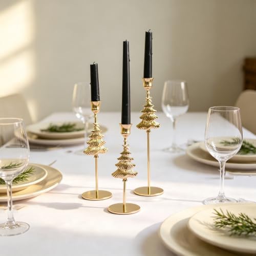 Stand Christmas Tree Metal Decor Piece, Black L