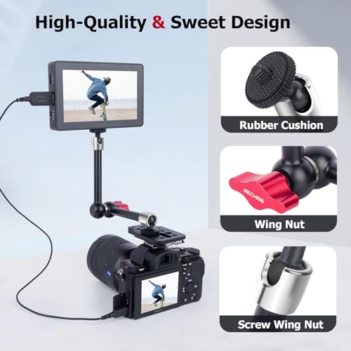 11" Pro Cold Shoe Magic Arm, Extra-Long Adjustable Friction Arm with 1/4" Screw for Teleprompter, Ring Light, Camera Rig – Live Stream Filmaking-87003 - size: 11" Magic Arm
