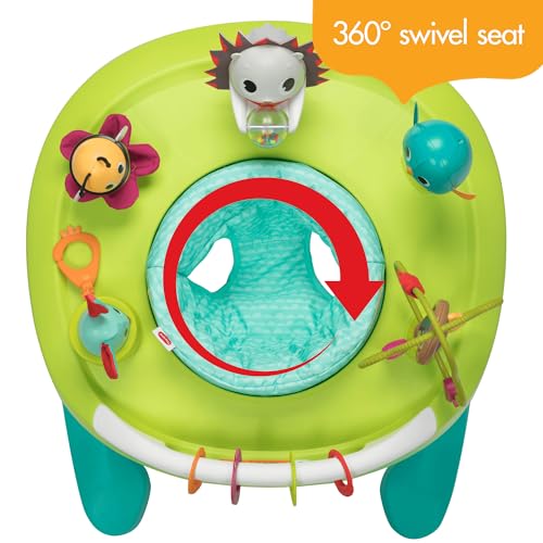 Tiny Love 4-in-1 Here I Grow Mobile Activity Center, Baby Walkers and Activity Center, Baby Activity Center with Interactive Toys and Developmental Activities, Meadow Days