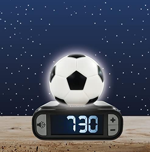 LEXiBOOK, Soccer Ball Nightlight Alarm Clock, RL800FO