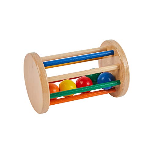 Adena Montessori Baby Cylinder with Beads for Babies 6-12 Months,Early Child Development Learning Material,Montessori Preschool Learning Toys