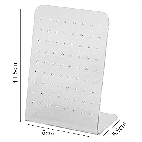 4 Pcs Acrylic 72 Holes Earring Holder Earrings Ear Studs Jewelry Show Plastic Display Rack Stand Organizer Holder Showcase