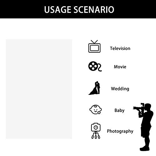 ISSUNTEX 5X7 ft Background Muslin Backdrop, Photo Studio, Collapsible High Density Screen for Video Photography and Television-Black/White - color: Black/White, size: 5X7 ft