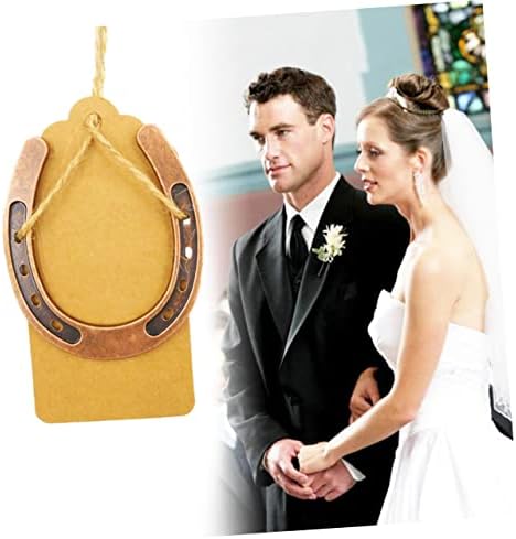 MAGICLULU 8pcs Vintage Horseshoe Hanging Decor Sculpture for Indoor and Outdoor Decoration Retro Wedding Favor and Home Art Ornament