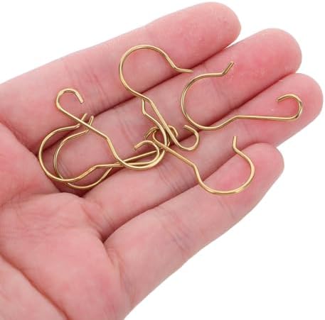 CRAFTHROU 200pcs Metal Ornament Hooks for Christmas Tree Decorations Lights
