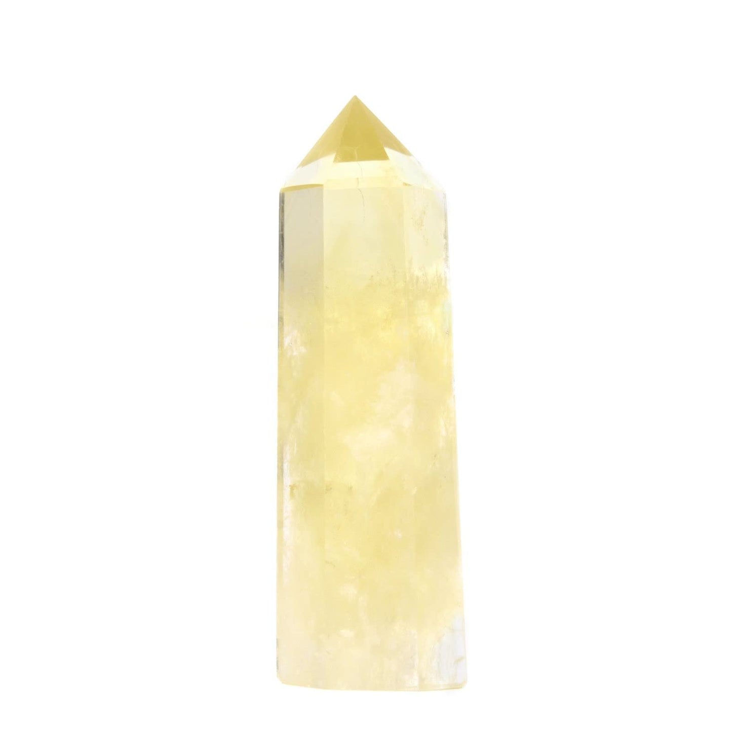 Large Citrine Crystal Tower Healing Crystal Wand For Spiritual Use Hexagonal Point Reiki Chakra Gemstone Home Office Decor