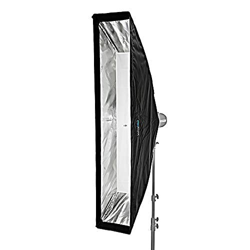 Pro Studio Solutions EZ Pro Beauty Dish Strip Box softbox 12"x56" with Speedring Insert, for Balcar, White Lightning, Lighting, X800, X1600, X3200 Strobe Flash Light, Speed Ring, Soft Box - size: 12x56in (30x140cm), style: Balcar