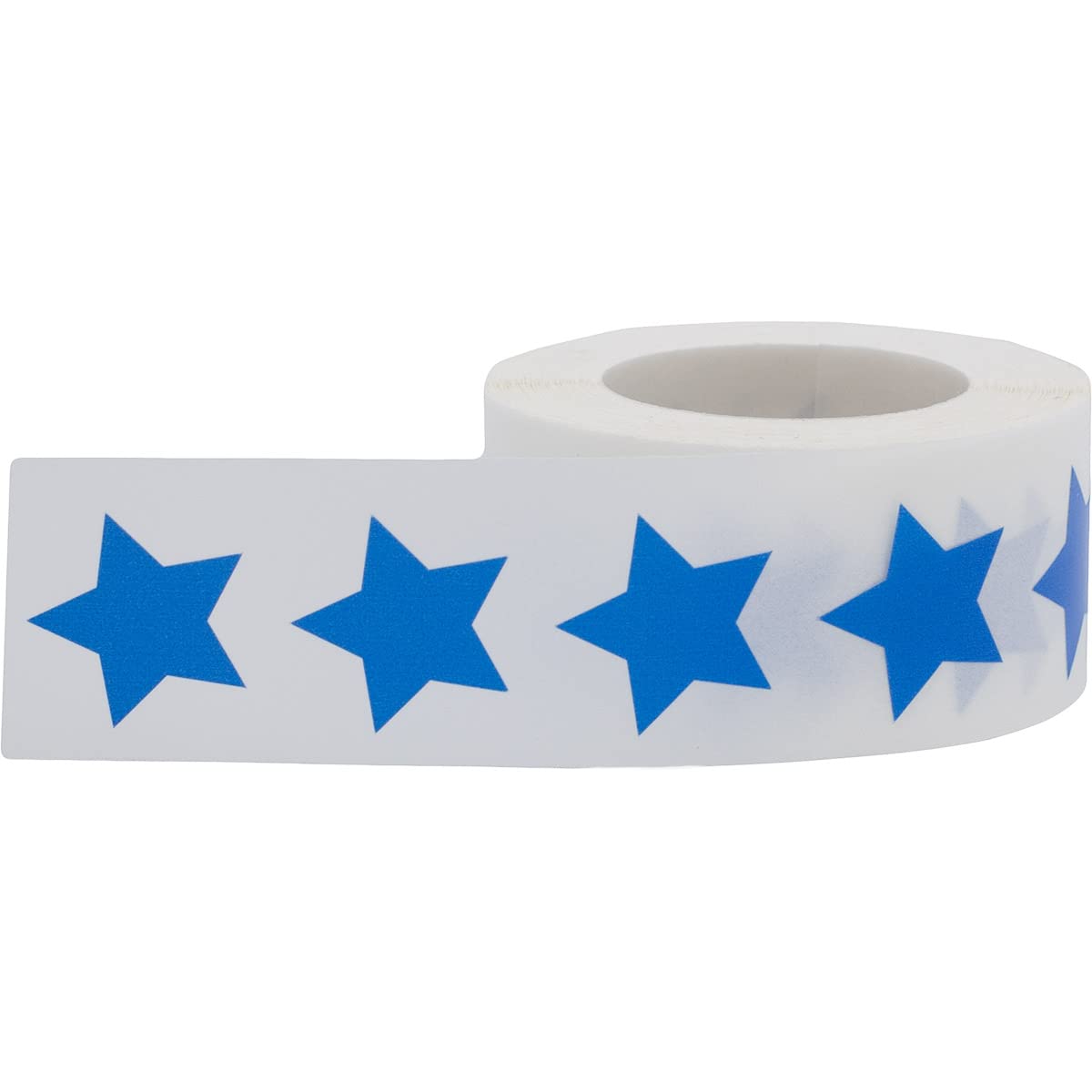 Blue Star Stickers, 3/4" Inch, 500 Semi Gloss Labels per Roll - Perfect for Reward Systems, Decorating, and Crafting in Schools, Offices, Home and Personal Use