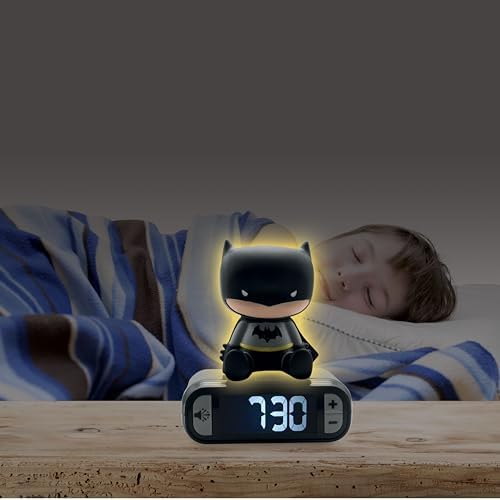 LEXiBOOK, Batman Nightlight Alarm Clock, RL800BAT