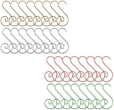 80pcs Christmas Hanging Hook Metal for Garland and Ornament Display