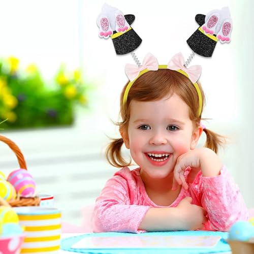 Chicken Rabbits Ears Hairband Photo Props Easters Hair Hoop Headband Party Headpiece Fun Headbands for Music Festival - style: moth purple rabbit ears model