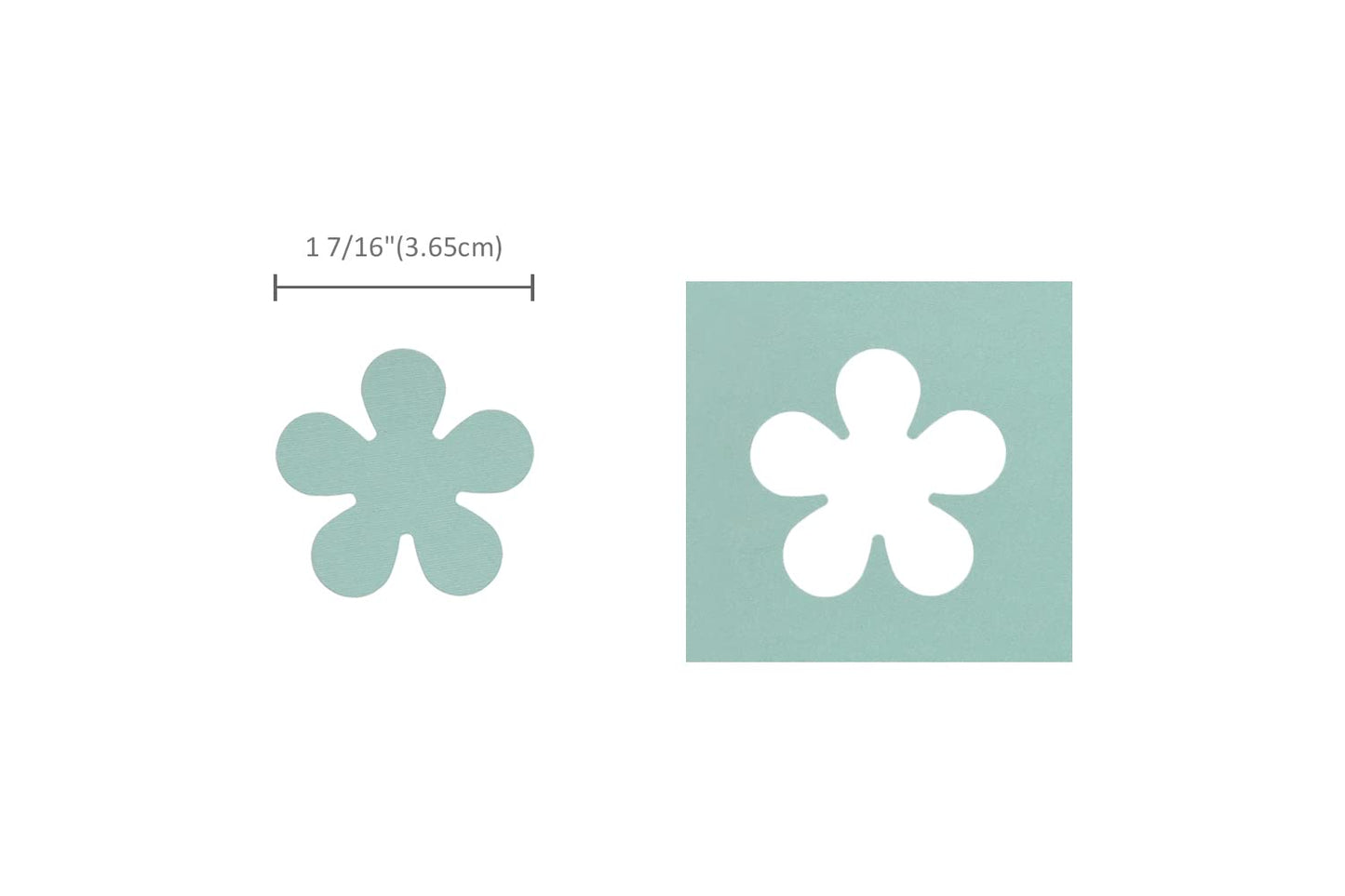 Bira Craft 1.5 inch Flower 3 Lever Action Craft Punch for Paper Crafting Scrapbooking