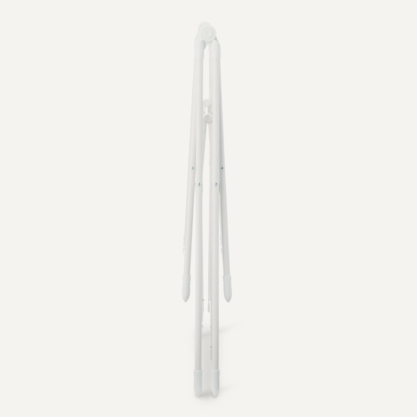 Amazon Basics Foldable Space-Saving 2-Wing Metal Clothes Drying Rack, 61x23.6x39.3 inches, White