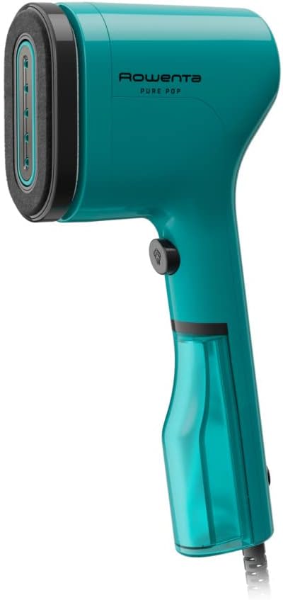 Rowenta PurePop Handheld Steamer for Clothes 1.5 Lbs 15 Second Heatup,2.3 Oz Capacity 1150 Watts Portable,Ironing,Fabric Steamer,Garment Vacation Essentials,Travel Must Have Green DR2024 DR2024U1