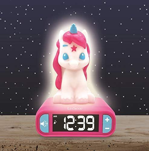 LEXiBOOK, Unicorn Nightlight Alarm Clock, RL800UNI