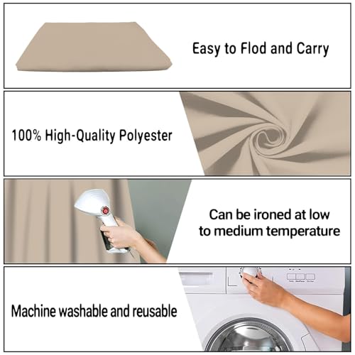 Large Screen Backdrop 10x10FT Beige Background Cloth Photo Studio Shooting Props - color: Beige, size: 10X10ft
