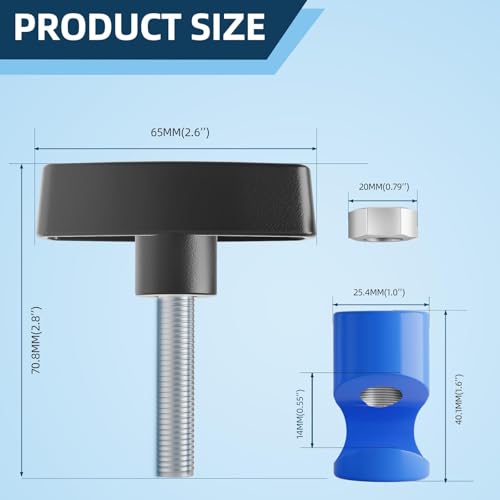 OTUAYAUTO Lift Support Clamp Hood Strut Fixing Clamps Stay Holder Automotive Tools for Tailgate Hatch Car Trunk 10mm Blue (Pack of 2)