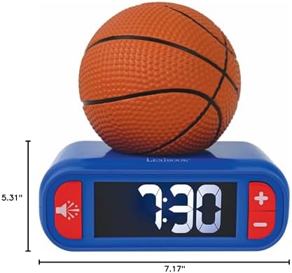 LEXiBOOK, Basketball Nightlight Alarm Clock, RL800BA