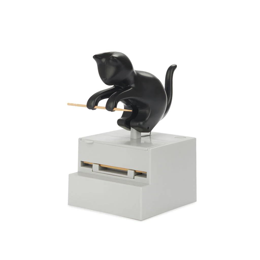 Balvi Frisky Toothpick Holder – Cute Cat-Shaped Dispenser for Kitchen and Dining Room – Fun and Functional Tabletop Accessory -Holds Standard Toothpicks – Porta Palillos