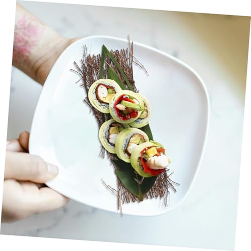 6pcs Japanese Sashimi Plate Rustic Sushi Tray Food Photography Props Table Decoration for Japanese Style Cuisine