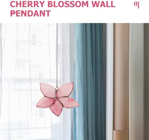 SUPVOX Flower Pendant Acrylic Wall Art Delicate Floral Ornament for Home Decoration and Festive Occasions Easy to Install Acrylic Sign for Living Room and Balconies