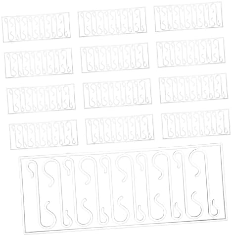 Ipetboom 400pcs Christmas Tree Decoration Hooks Plastic Mini Ornament Hangers for Xmas Baubles Wreaths and Home Seasonal Decor