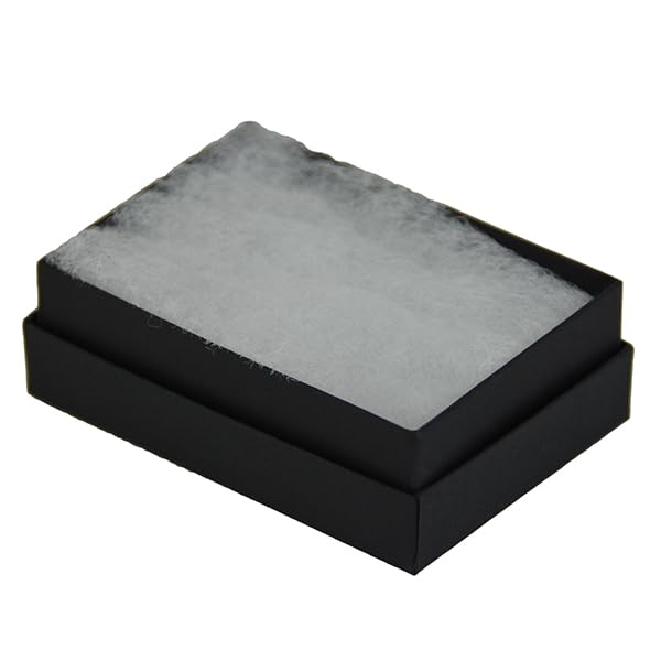 JPB Matte Black Cotton Filled Jewelry Box #32 (Case of 100) 3.125 inches x 2.125 inches…