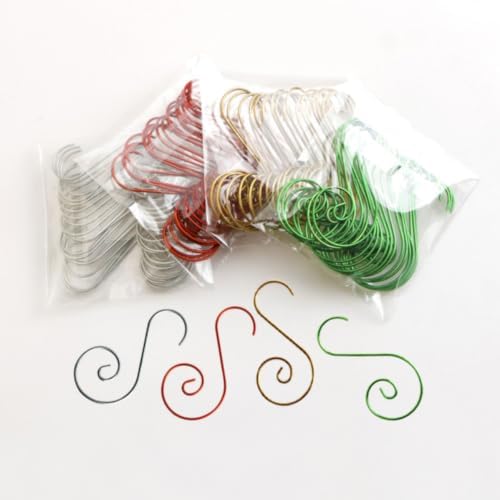Beavorty 80pcs Christmas Tree Hook Metal Garland Hook for Ornament Hanging